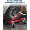 Mechanical Car Wheel Dolly Jack, 12" Wheel Vehicle Positioning Jack, 1500 LBS Capacity, Aluminum Twin Roller, for Tire Auto Repair - 2 of 4