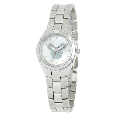 Women's Disney Mickey Mouse Fortaleza Stainless Steel Watch - Silver