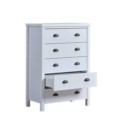 Bella Depot 5 Drawer Chest with Drawer