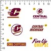 Central Michigan University Spirit Logo 50Ct Sticker Packs Miscellaneous 50 Ct. Sticker Pack - 2 of 4