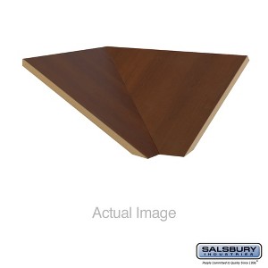 Salsbury Industries Corner Sloping Hood Filler Color: Black, Size: 6.63" H x 21" W x 20" D - 1 of 3