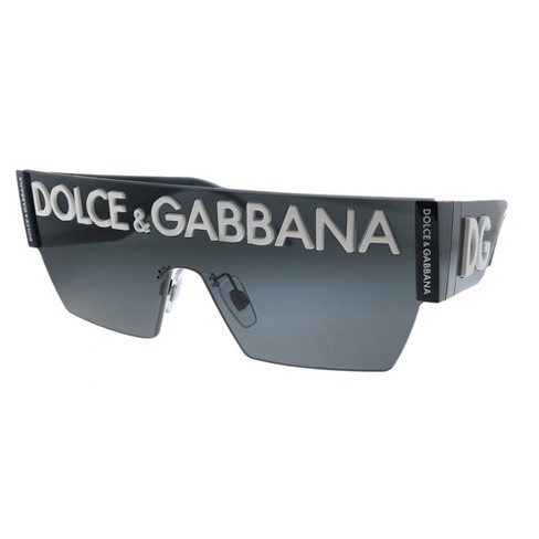 Dolce & Gabbana Dg 2233 01/87 Unisex Square Sunglasses Black 43mm : Target