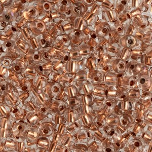 John Bead Czech Glass Seed Beads 6/0 (100g) Crystal Copper Lined Beads for DIY Art Crafts Jewelry Bracelets Necklaces Earrings Making - 1 of 4