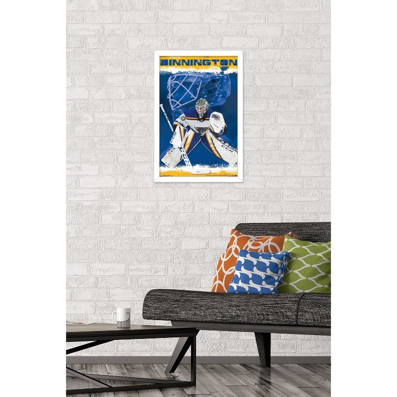 Trends International NHL St. Louis Blues - Jordan Binnington 19 Framed Wall Poster Prints, 2 of 7