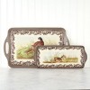 Pimpernel Woodland Large Handled Tray- Large Rectangular Melamine Serving Tray with Nature-Inspired Forest Design - Dishwasher Safe Platter - 2 of 4