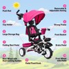 7 in 1 Folding Toddler Bike with Removable Adjustable Push Handle - 2 of 4