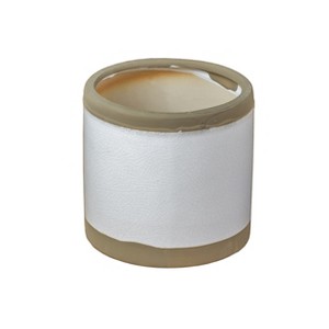 VIP Ceramic 5 in. White Color Block Planter - 1 of 4
