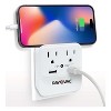 RAYOVAC® 2-AC Outlet and 2-USB Port, Portable Surge Protector/Splitter Wall Tap with Phone Holder and Night-Light, SS-Q202 in White - 2 of 4