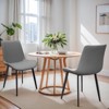 Sapphtopaz Modern Dining Chairs with Mid-Backrest PU Upholstered Dining Room Chair with Metal Leg Kitchen Chair for Dining Room,Kitchen - 4 of 4