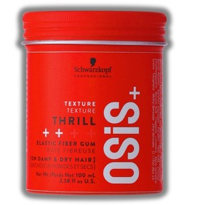 Schwarzkopf OSiS+ Thrill Fibre Gum – Medium Hold Flexible Style Control (3.38 oz) Natural Carnauba Wax Hair Hair Fiber Shine Osis - 1 of 4