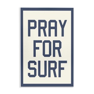 Stupell Industries Pray for Surf Phrase, 10" x 15" - 1 of 4