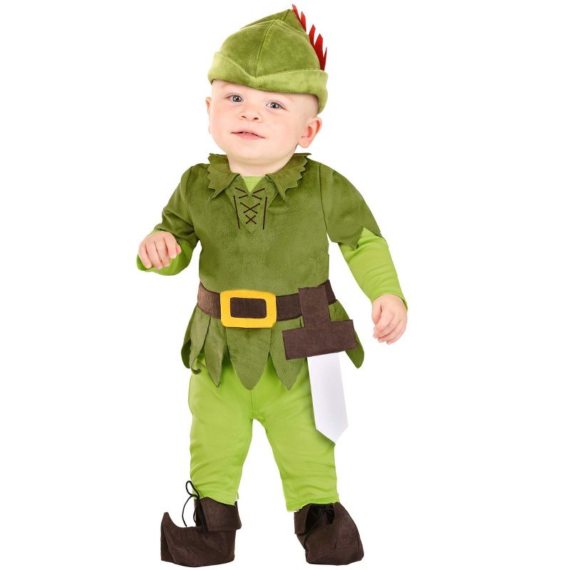 HalloweenCostumes.com Peter Pan Infant Costume., 2 of 4