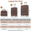 Lyngins Hardshell 20/24/12 Inch 3PCs Luggage Sets with Cosmetic Case,Suitcases Sets with TSA Lock,Spinner Wheels for Family Trips - 3 of 4