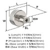 Amerock Esquire Cabinet or Furniture Knob - 2 of 3