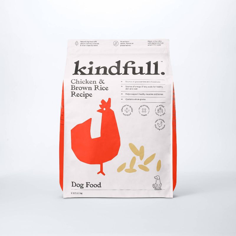Chicken and Brown Rice Recipe Dry Dog Food - Kindfull™, 1 of 11