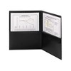 Smead Poly Two-Pocket Folder with Snap Closure Security Pocket, 100-Sheet Capacity, 11 x 8.5, Black, 5/Pack - 3 of 4