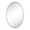 TEHOME Javell Oval Stainless Steel Framed Wall Mounted Bathroom Vanity Mirror - 3 of 4