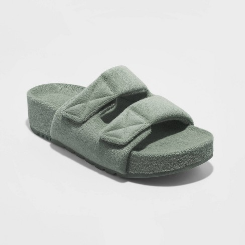 Women's Remi Platform Slide Sandals - A New Day™ Sage Green : Target
