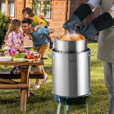 VEVOR 42 Qt Stainless Steel Stockpot with Strainer and Lid