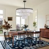 CityFurn 34" D Modern Black Round Chandelier 3-Tier Alabaster Pendant Light for Dining Room - 3 of 4