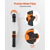 VEVOR Watering Wand, 15-Inch Heavy Duty Garden Hose Wand with 8 Spray Patterns & 180° Swivel Head, with on/off Thumb Control, Orange&Black - 4 of 4