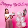 KatchOn Glitter Hot Pink Happy Birthday Banner - 10 Feet | Cursive Letters, Birthday Decorations | Backdrop for Pink Party Decorations - 3 of 4
