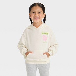 Grayson Mini Toddler Girls' French Terry Sweatshirt - Cream - 1 of 4