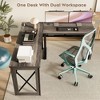 Brafabhome Electric Standing Desk with Power Outlets, L Shaped Height Adjustable Desk, Ergonomic Stand up Desk for Home Office | Brown - 3 of 4
