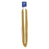 Beistle Party Beads - Small Round, 7mm x 33", (48/Pkg) Gold - 3 of 4