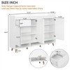 Shoe Cabinet with Drawers, Modern Shoe Storage Cabinet with Adjustable Shelves, Shoe Rack Organizer - 3 of 4