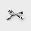 Gingham Bow Hair Clip Set 6pc - Wild Fable™ Black: Fashion Accessories for All Hair Types, Includes Salon & Pelican Clips - 3 of 4