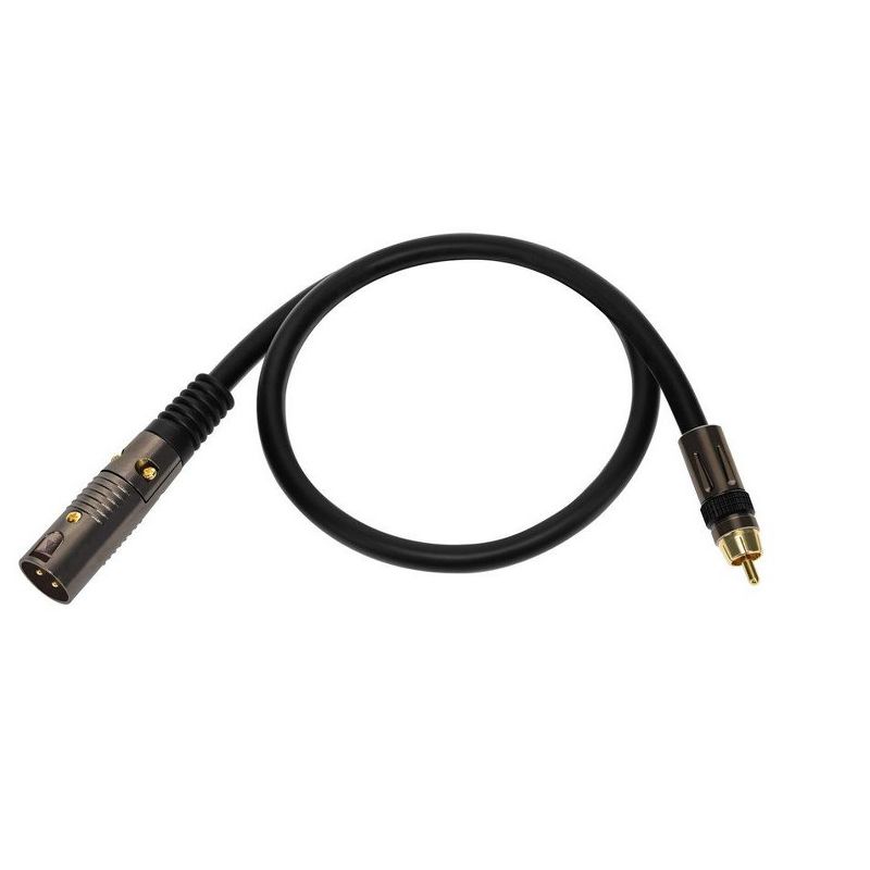 Monoprice 1.5ft Premier Series XLR Male to RCA Male Cable, 16AWG (Gold Plated), 4 of 7