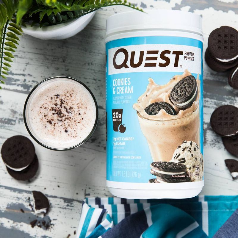 Quest Nutrition Protein Powder - Cookies &#38; Cream - 25.6oz, 4 of 8