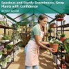Walk-In Greenhouse for Outdoors, Large Aluminum Frame with Sealed Card Slot Polycarbonate Panels & Roof Vent Ideal for Garden Backyard - 2 of 4