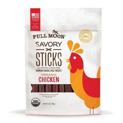 Full Moon Chewy Dog Treats Chicken Sticks - 6oz