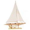 Shamrock Open Hull 38" Wooden Yacht Model – Classic J-Class Replica By Old Modern Handicrafts - 3 of 4
