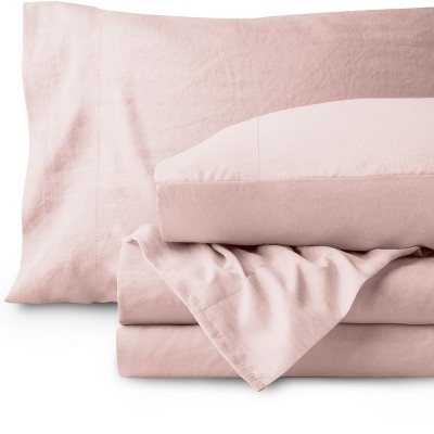 pink bed sheets target