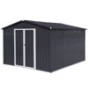 APRILSOUL 120"Metal garden sheds 8ftx10ft outdoor storage sheds - 3 of 4