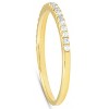 Pompeii3 Diamond Wedding Ring Womens Stackable Band 10k Yellow Gold - 2 of 4