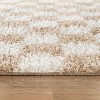 World Rug Gallery Block Shag Rug – Great for Living Room, Bedroom, or Entryway – Medium Pile, Easy to Clean – Anthracite Dark Gray - 3 of 4