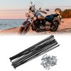 Unique Bargains Bicycle Steel Spokes 14G Bike Spoke with Nipples for Most Bicycle Black 36 Pcs - 2 of 4