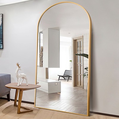 Rhea arched full length mirror 71 x31 large floor mirror with stand