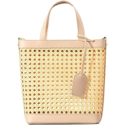 FATMOON Straw Beach Bag for Women Summer Woven Rattan Tote Bag Straw Purses and Handbags for Vacation with Pendant