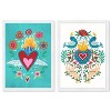 15" x 21" Burning Love Heart Framed Wall Art Prints: High Definition, Fade Resistant - Wynwood Studio - 3 of 4