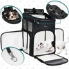PetAmi Dog Backpack Carrier, Airline Approved Cat Backpacks Carrying Pet Back Pack, Ventilated Soft Sided Bookbag Travel Hiking Camping - 3 of 4