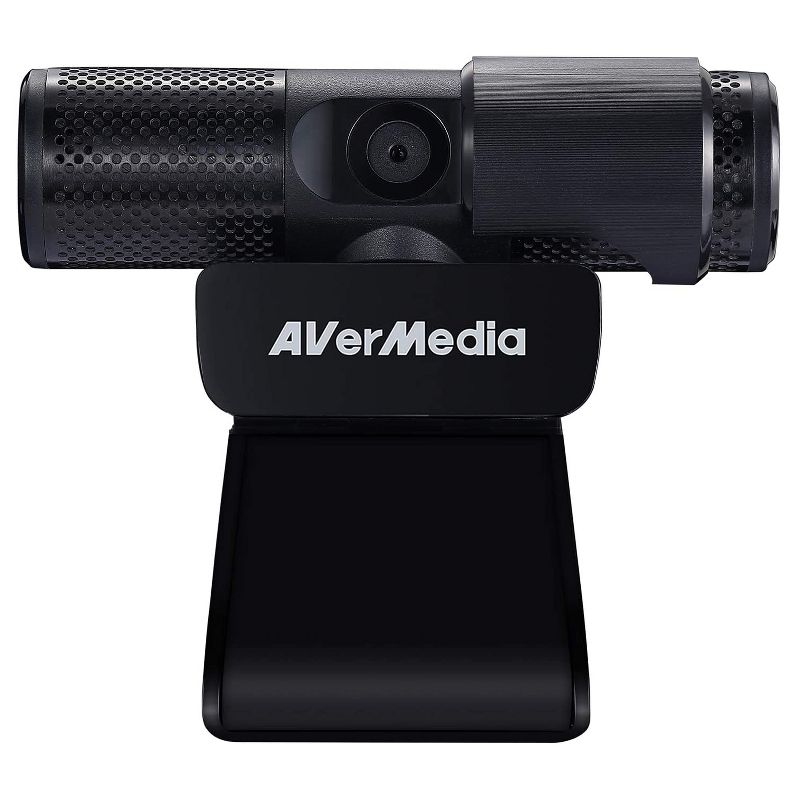 AVerMedia Live Streamer CAM 313: Full HD 1080P Webcam, Privacy Shutter, Dual Microphone, 360 Swivel AI Facial Tracking Stickers Black (PW313), 1 of 7