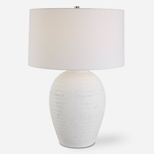 Uttermost 30236-1 Reyna Chalk White Table Lamp - 1 of 4