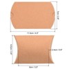 Unique Bargains Paper Rustic Surface Elegant Design Easy to Fold Gift Wrap Pillow Boxes 50 Pcs - 2 of 4