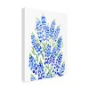 Canvas Wall Art - blursbyai 'Watercolor Texas Bluebonnet Bouquet' Wall Art for Living Room, Bedroom, or Office Décor by Trademark Fine Art - 14 x 19 - 2 of 4