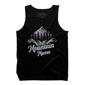 Men's Design By Humans Mountain Mama Camping Adventure Mom By Flowerr Tank Top - 1 of 2